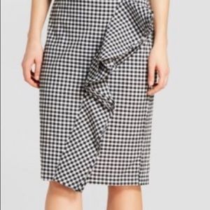 Target | Who What Wear Gingham Pencil Skirt